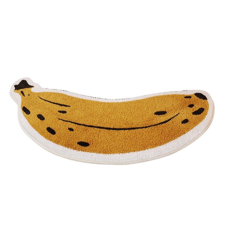 Non-Slip Bath Mat – Fun Fruit Design Banana & Aubergine